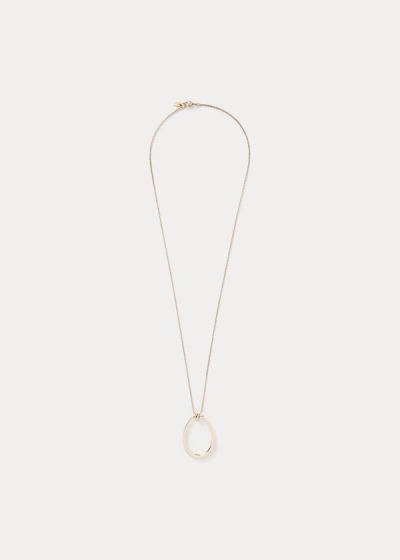 Women's Ralph Lauren Finished Pendant Necklace | 856412BHI